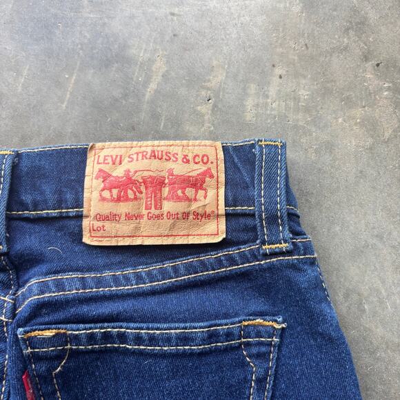 Levi's Type1 Tough Boot Stretch Jeans Women's 6M Blue Dark Wash Denim Pants - Picture 9 of 12